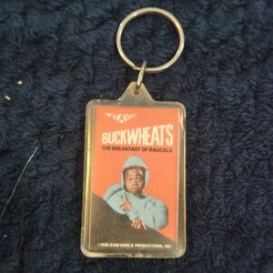 Buckwheats Vintage Keychain with Red Artwork 1986